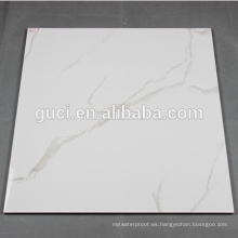 azulejos de porcelana nano-pulidos super blancos para baldosas de mármol blanco